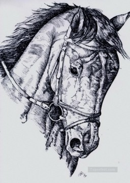 Caballo Painting - dibujo a lápiz de caballo